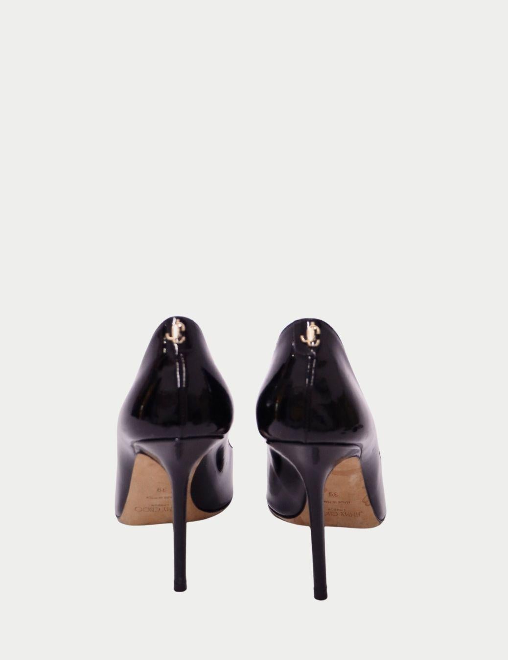 Nero Jimmy Choo - Pompe in pelle verniciata nera - EU 39 in vendita