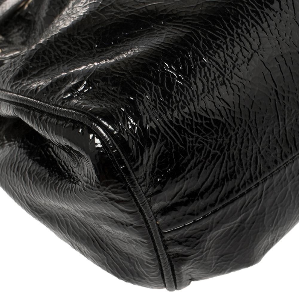 Jimmy Choo Schwarzes Lackleder Ramona Umhängetasche 2