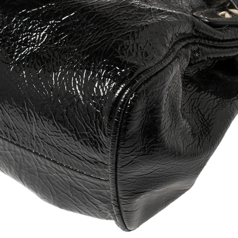 Jimmy Choo Schwarzes Lackleder Ramona Umhängetasche 3