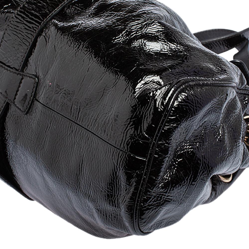 Jimmy Choo Black Patent Leather Ramona Shoulder Bag 4