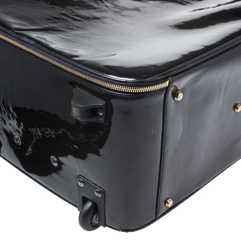 Women's Jimmy Choo Black Patent Leather Terence Suitcase