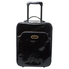 Jimmy Choo Black Patent Leather Terence Suitcase