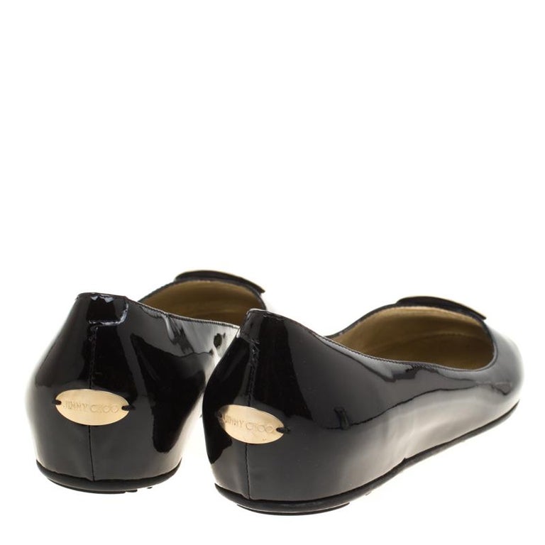 black jimmy choo flats