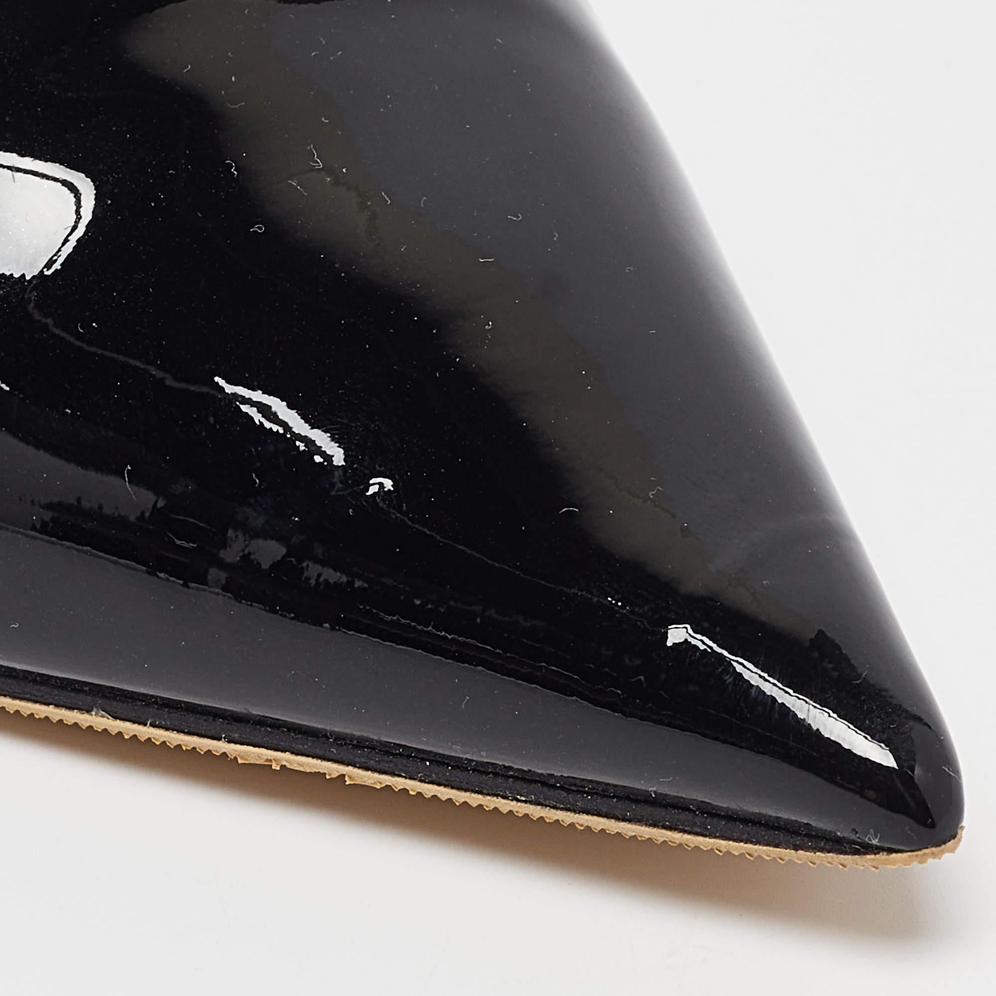 Jimmy Choo Black Patent Romy Pumps Size 39 3