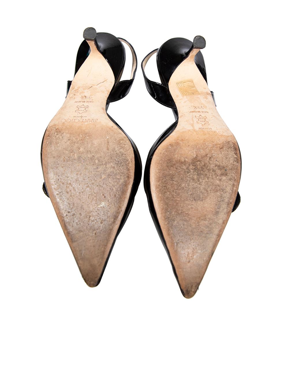 Jimmy Choo escarpins noirs à bride arrière, taille IT 39,5 Bon état - En vente à London, GB