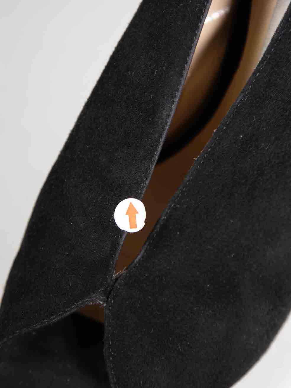 Jimmy Choo Black Peep Toe Clue Slingback Sandals Size IT 37 1