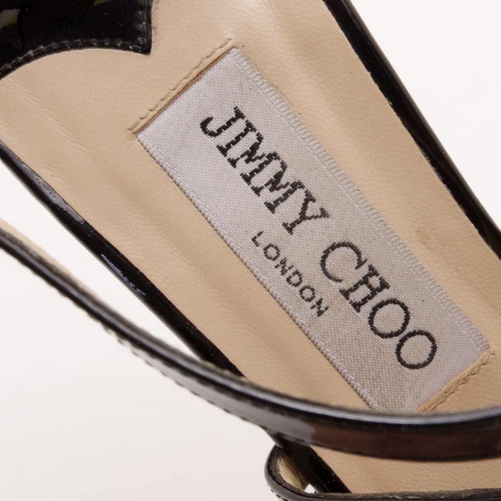 Jimmy Choo Black Platform Sandals Size 37.5 3