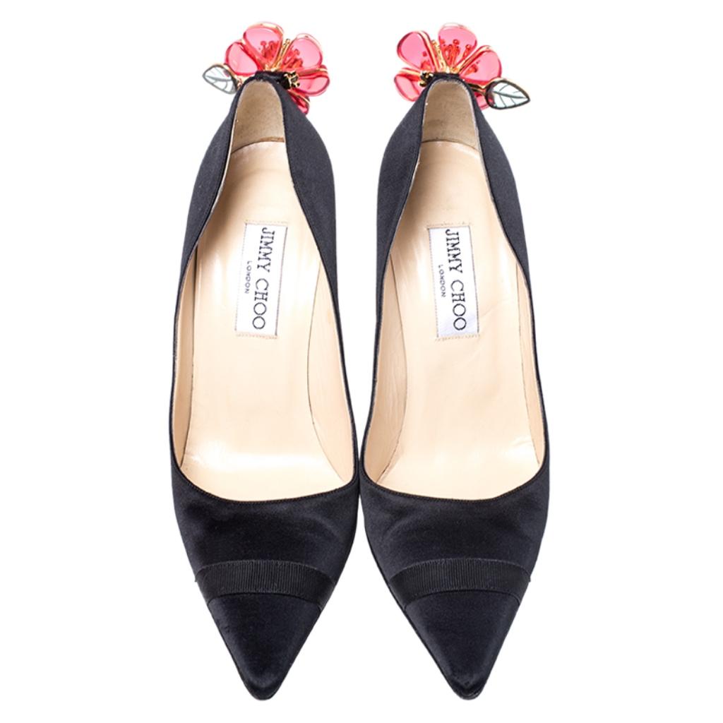 jimmy choo flower heels