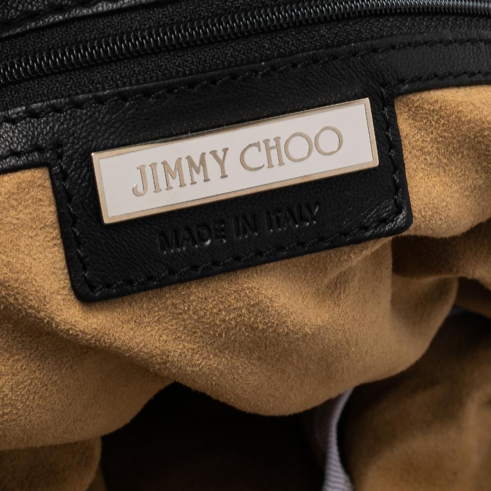 Jimmy Choo Black Soft Leather Studded Tote 2