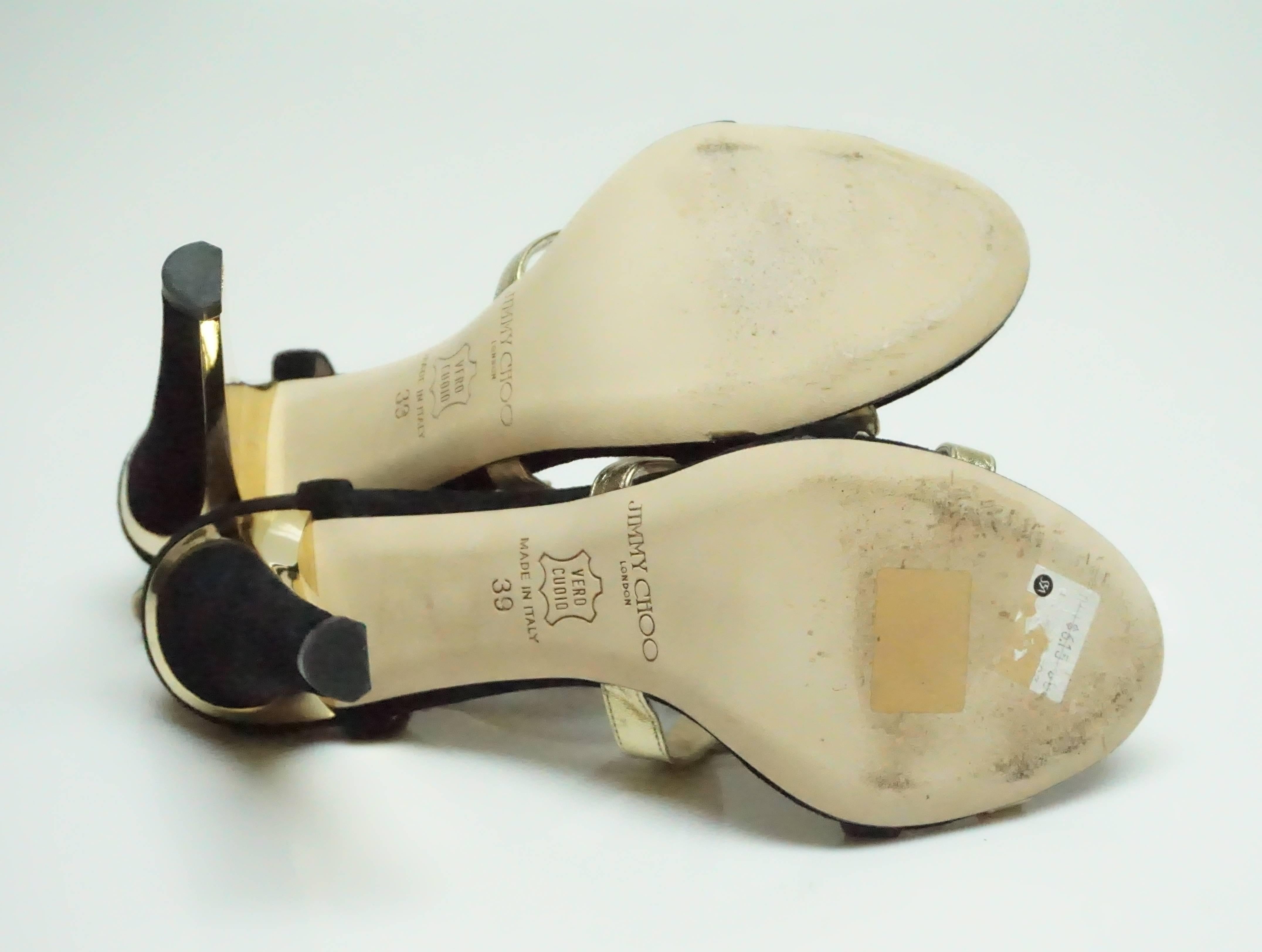 jimmy choo gold heels