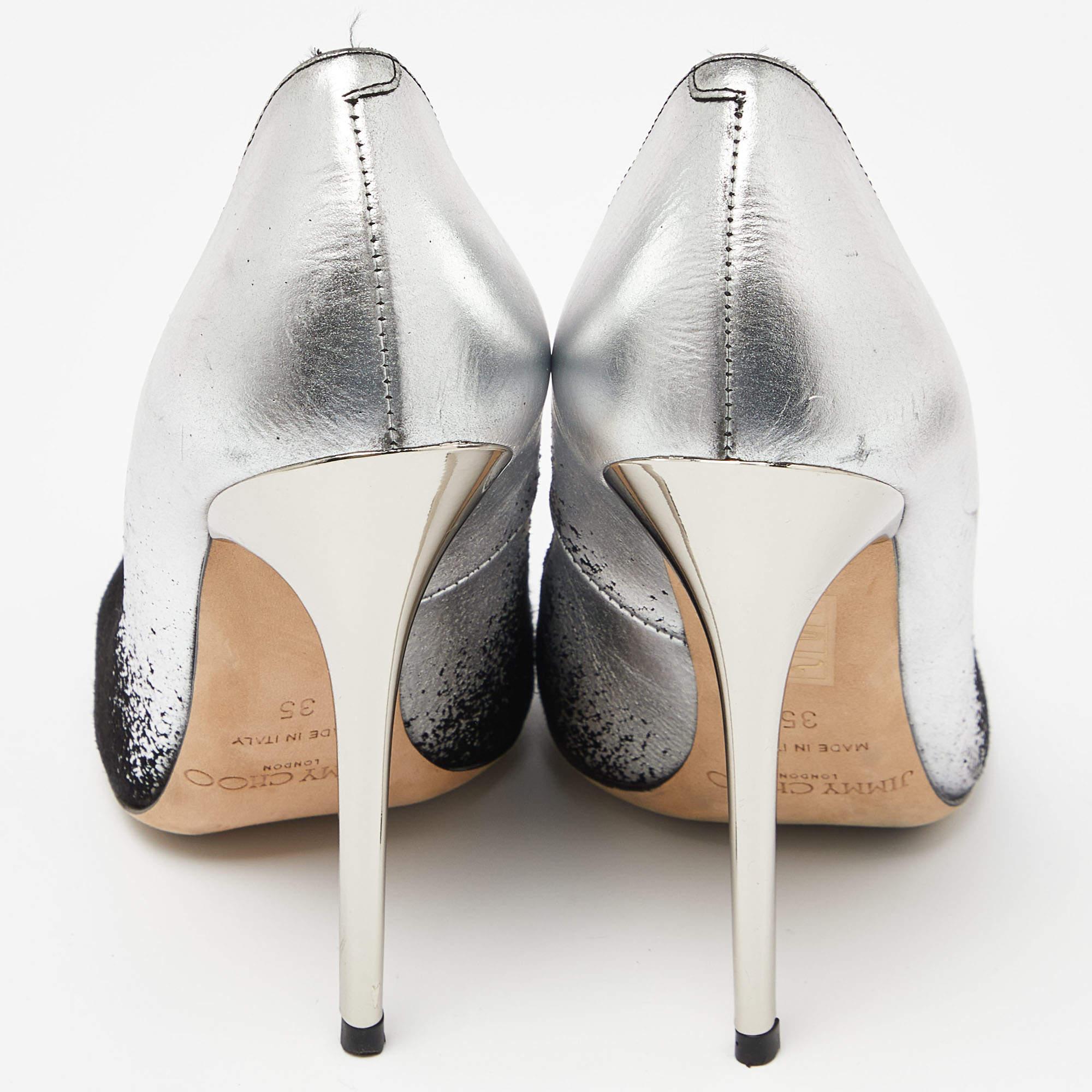 Jimmy Choo - Escarpins à bout pointu en daim noir - Taille 35 Pour femmes en vente