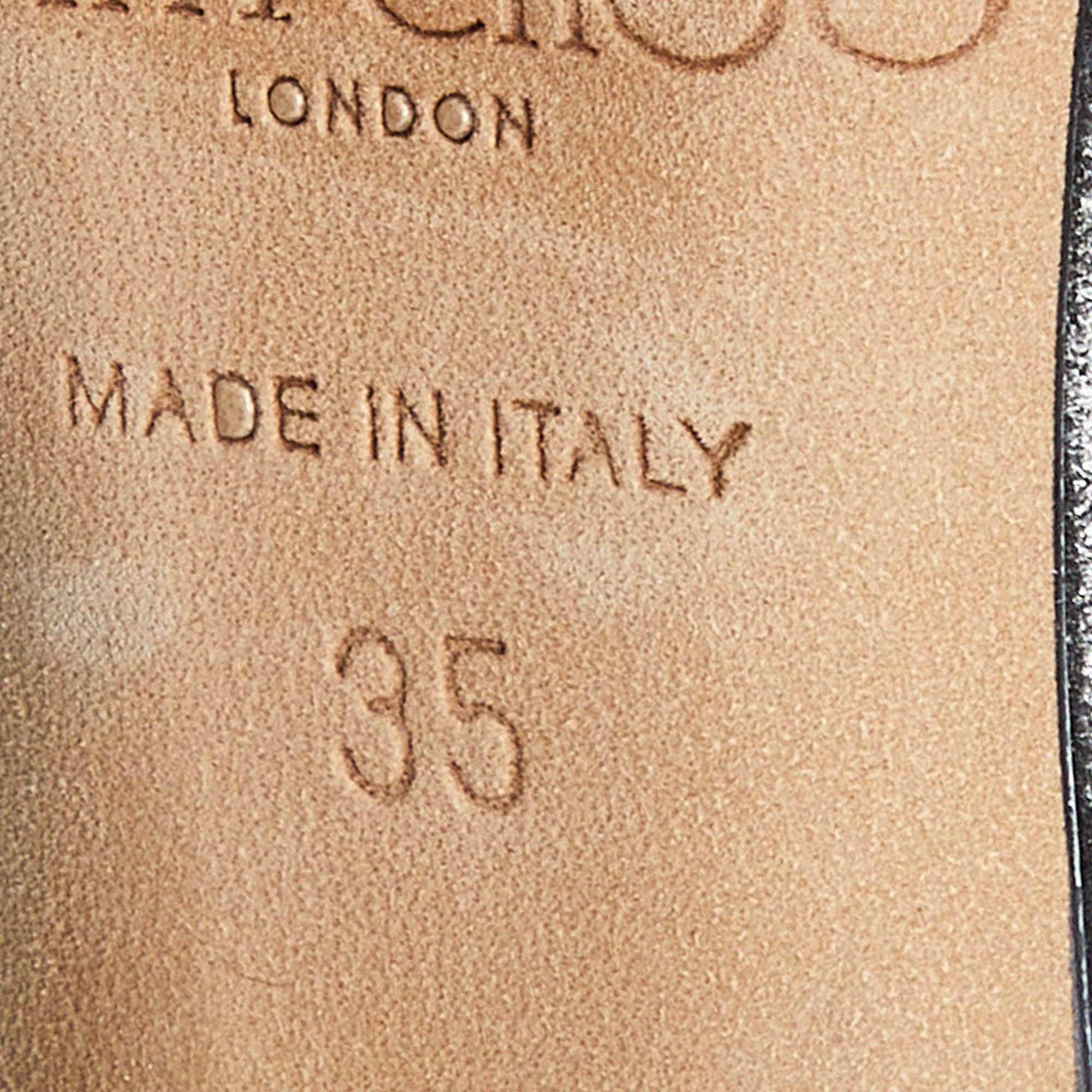 Jimmy Choo - Escarpins à bout pointu en daim noir - Taille 35 en vente 3