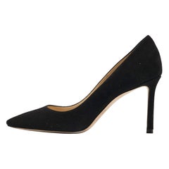 Jimmy Choo Black Suede Romy Pumps Size 35.5
