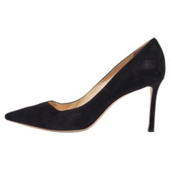Jimmy Choo Black Suede Romy Pumps Size 40