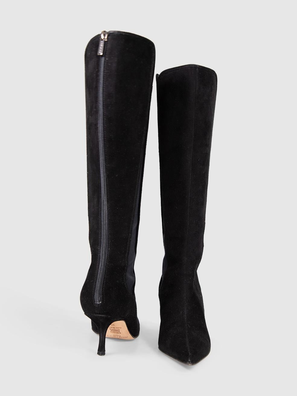 Jimmy Choo Botas Rudy de ante negro Talla IT 35 en Bueno estado para la venta en London, GB
