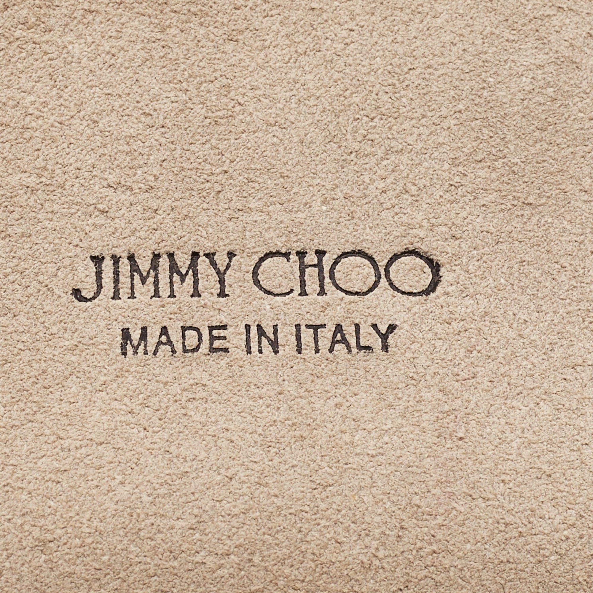 Jimmy Choo Black Velvet Mini Embellished Lockett Shoulder Bag 6