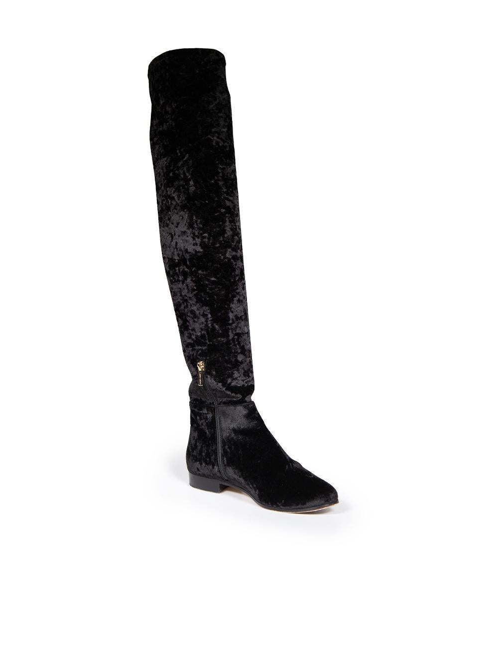 CONDITION is Very good. Minimal wear to the boots is evident. Small scratches to both heels and loose thread to the back of the collar of the right shoe. General wear to both soles on this used Jimmy Choo designer resale item. This item comes with