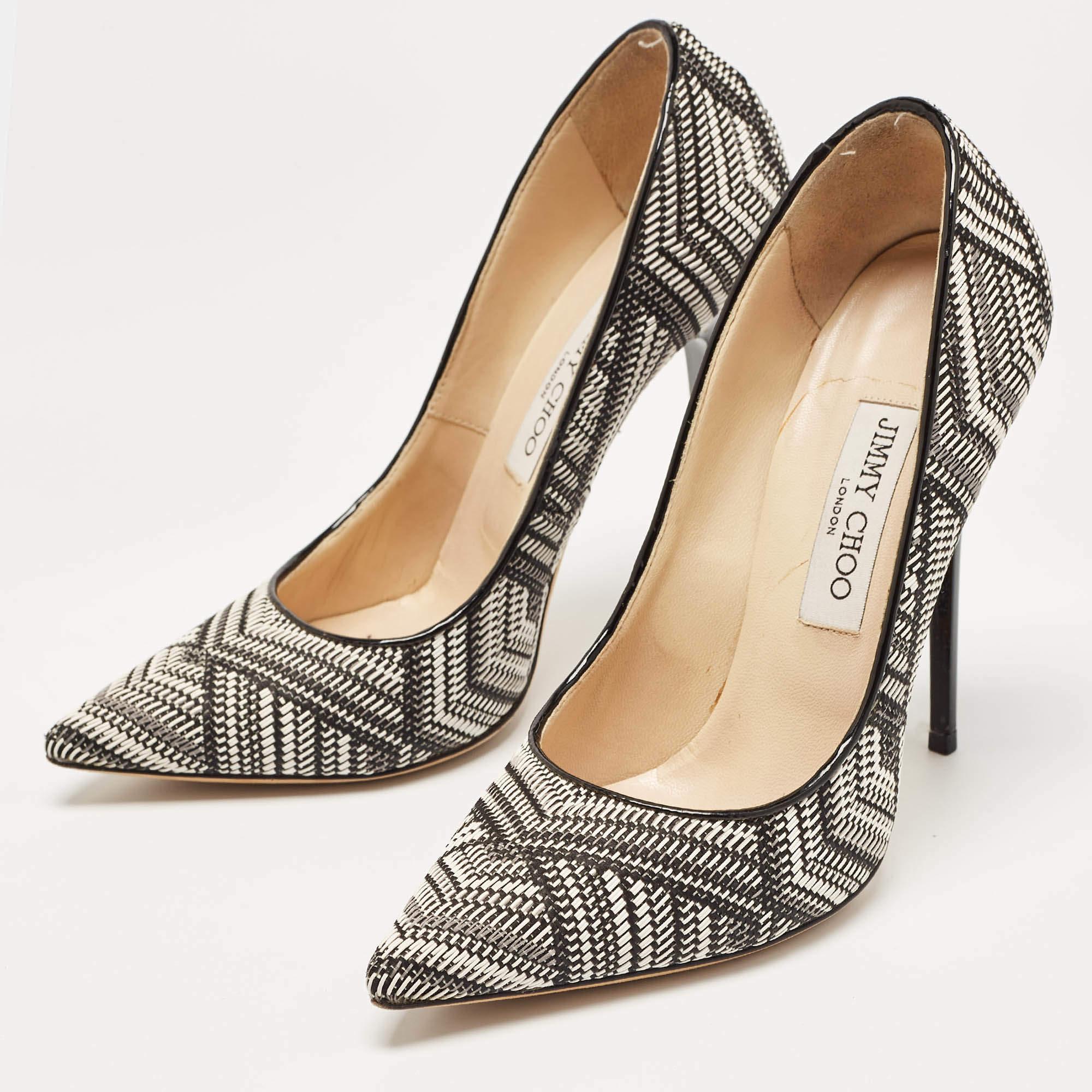 Make a chic style statement with these designer pumps. They showcase sturdy heels and durable soles, perfect for your fashionable outings!