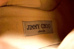 Jimmy Choo Black Wool and Leather Boots