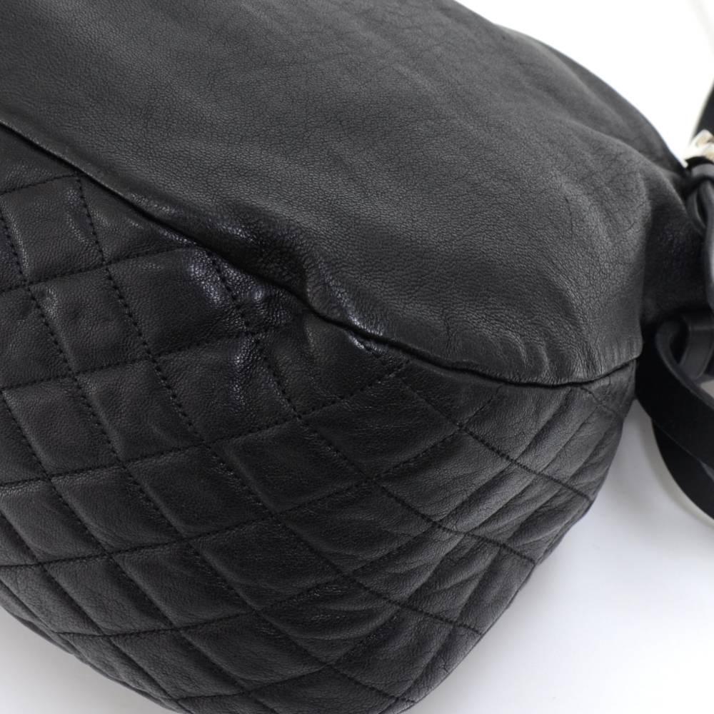 Jimmy Choo Blake Biker Black Lambskin Leather Shoulder Bag  For Sale 3