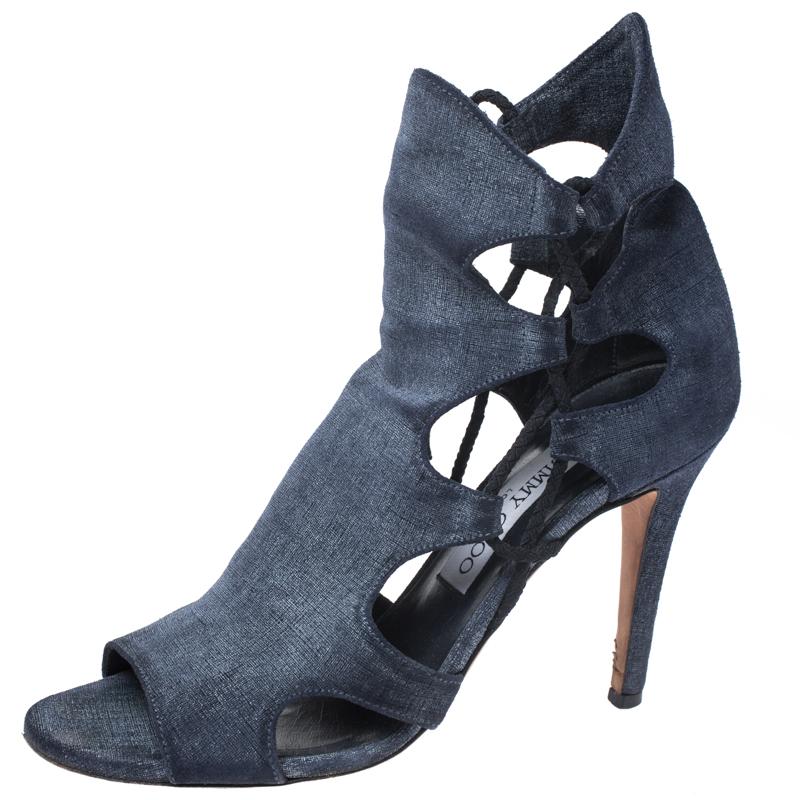 Lace Detail Lucky Peep Toe Sandals Size 