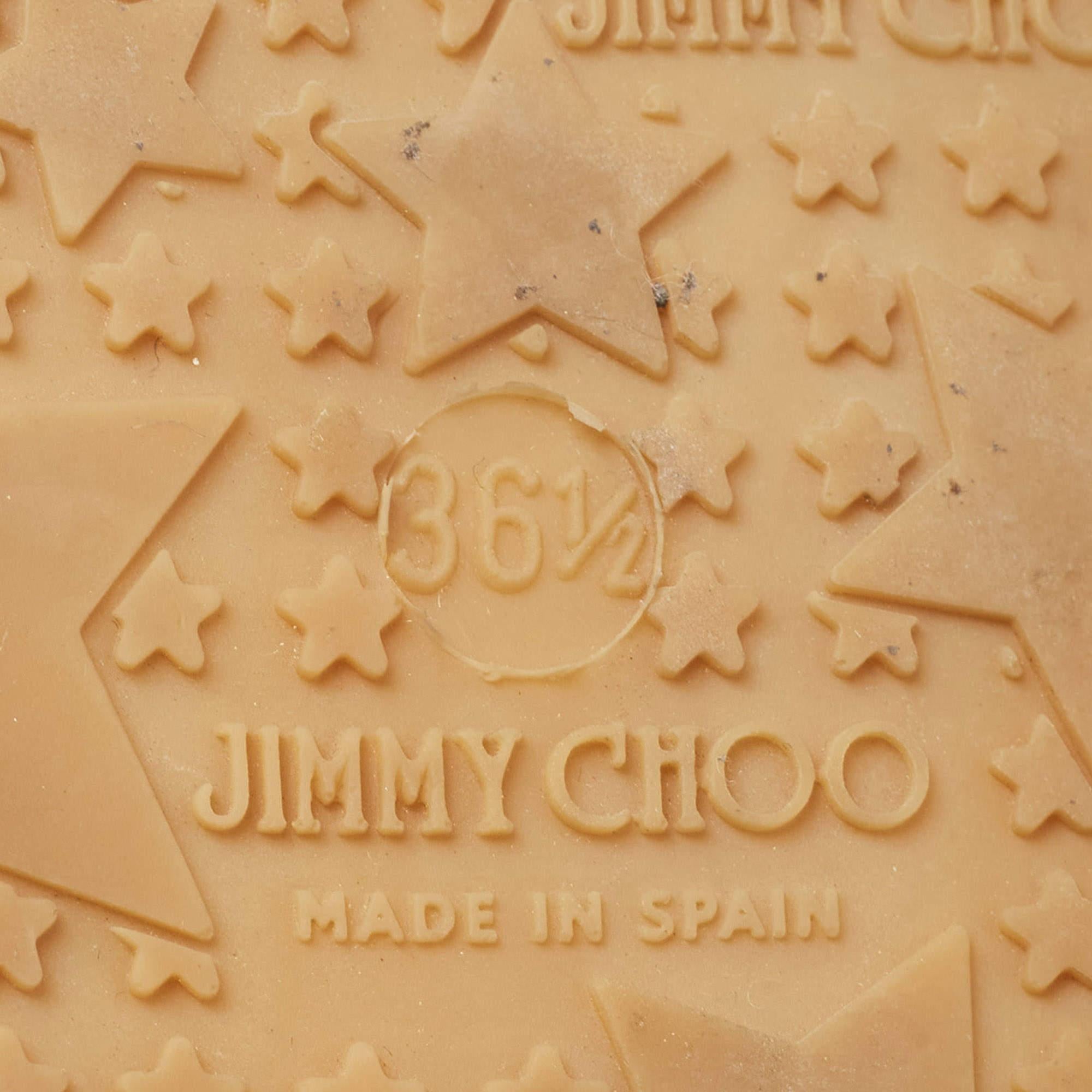 Jimmy Choo Blue Sequins Espadrille Flats Size 36.5 For Sale 2
