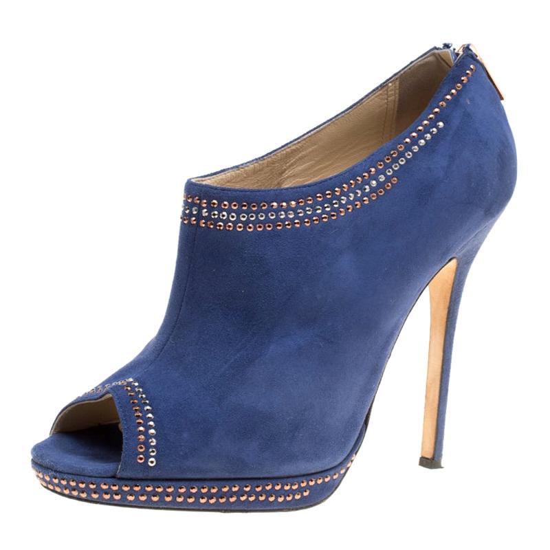 jimmy choo peep toe booties