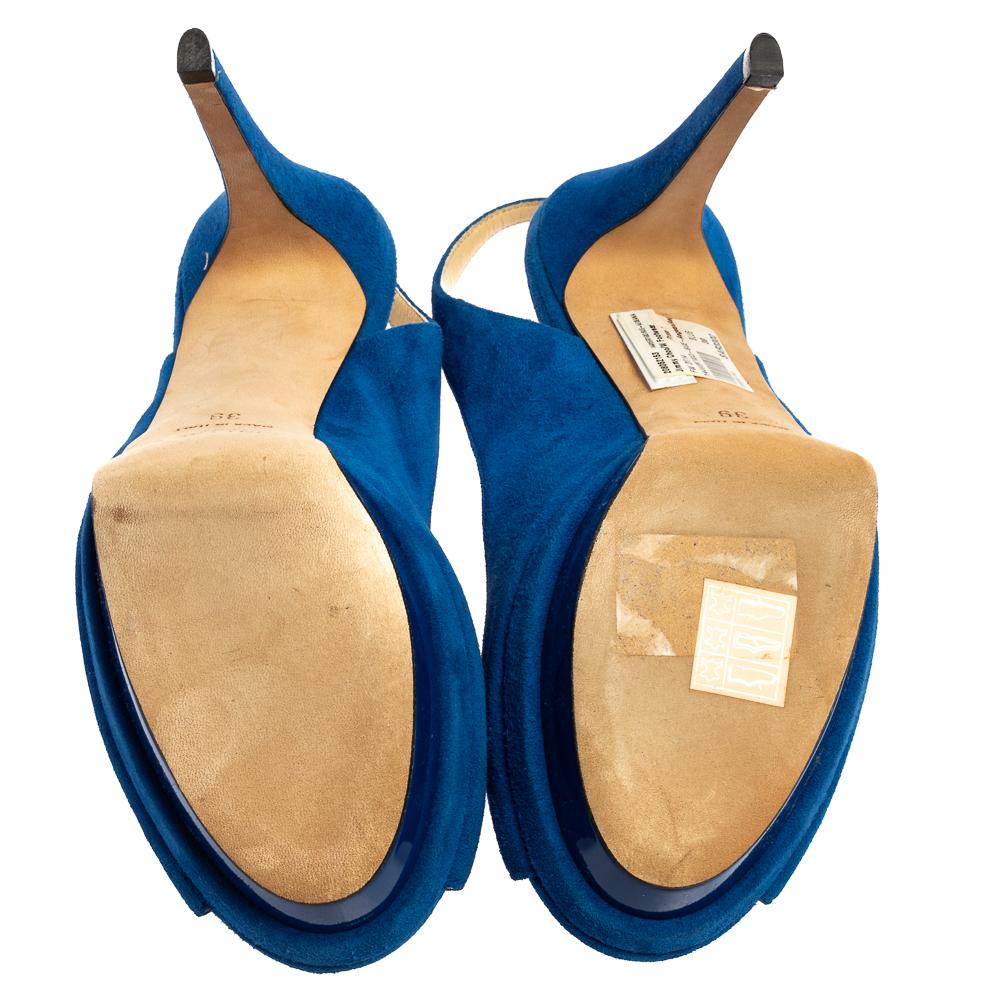 jimmy choo blue suede sandals