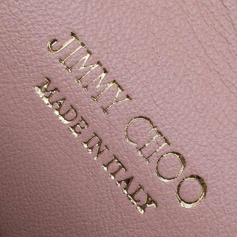 Jimmy Choo Blush Pink Patent Leather Reese Wallet Clutch 3