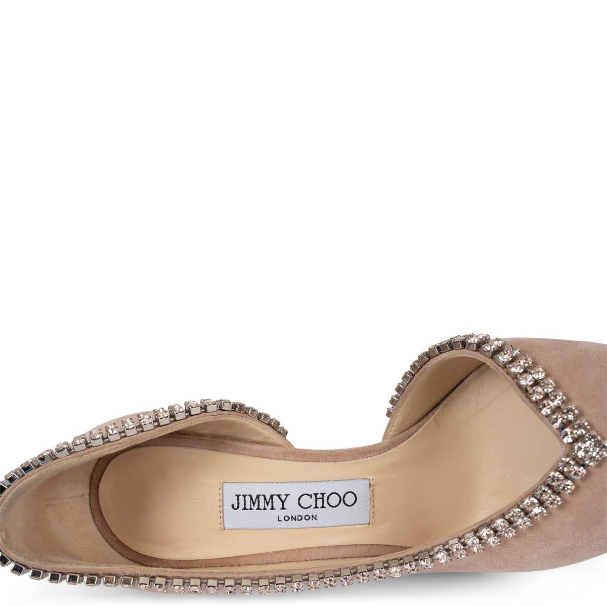 JIMMY CHOO escarpins LILIAN 100 CRYSTAL rose blush 36 3