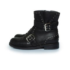 Jimmy Choo, Blyss leather ankle boots with studs