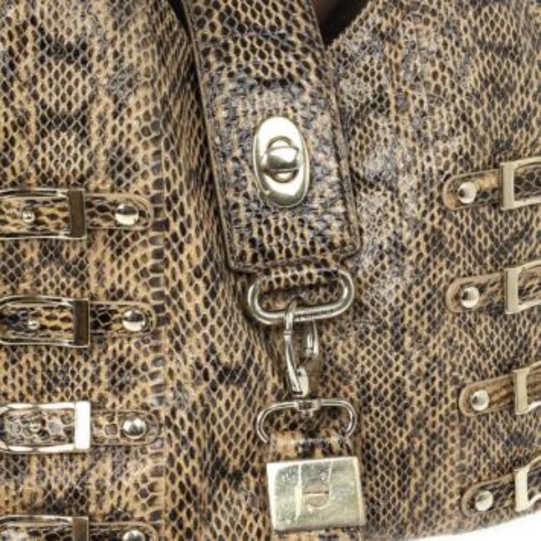 Jimmy Choo Bree Snakeskin Tote in vendita 5