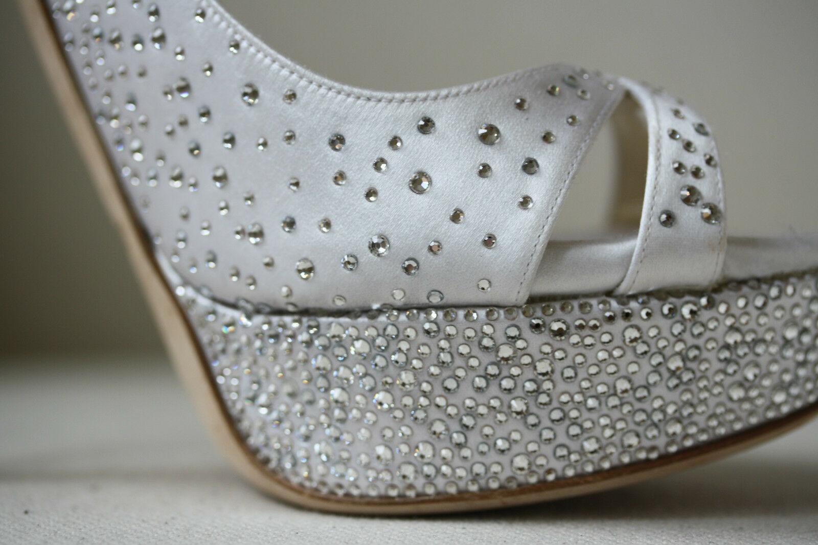white platform heels wedding