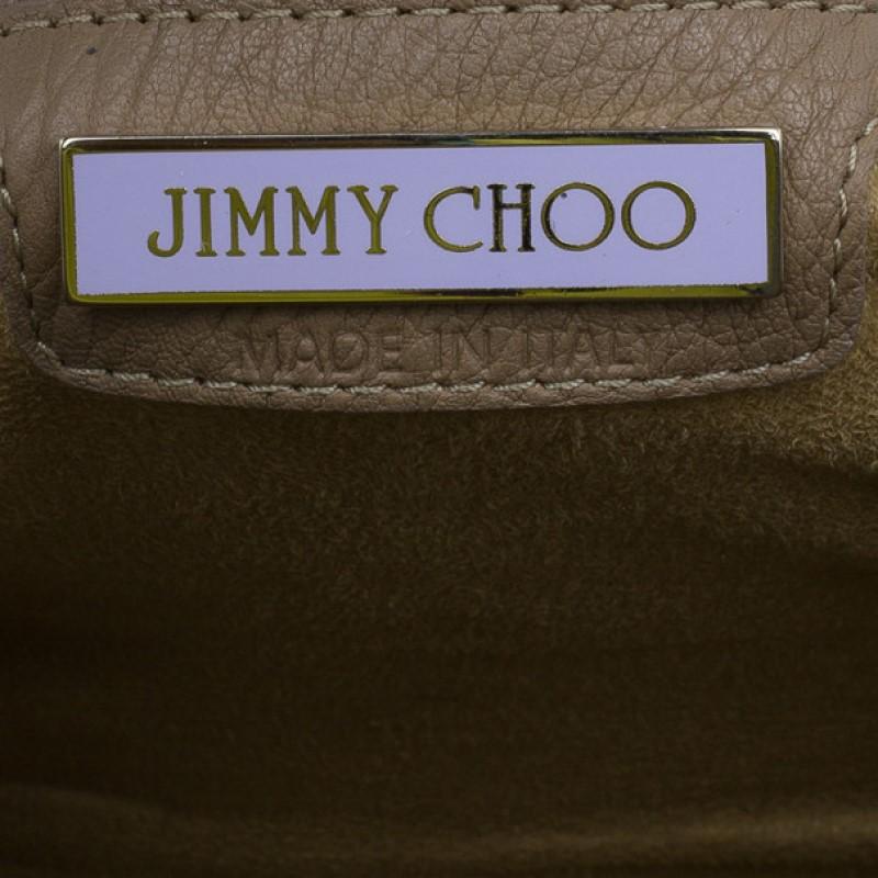 Jimmy Choo Brown Grainy Leather Rosalie Top Handle 3
