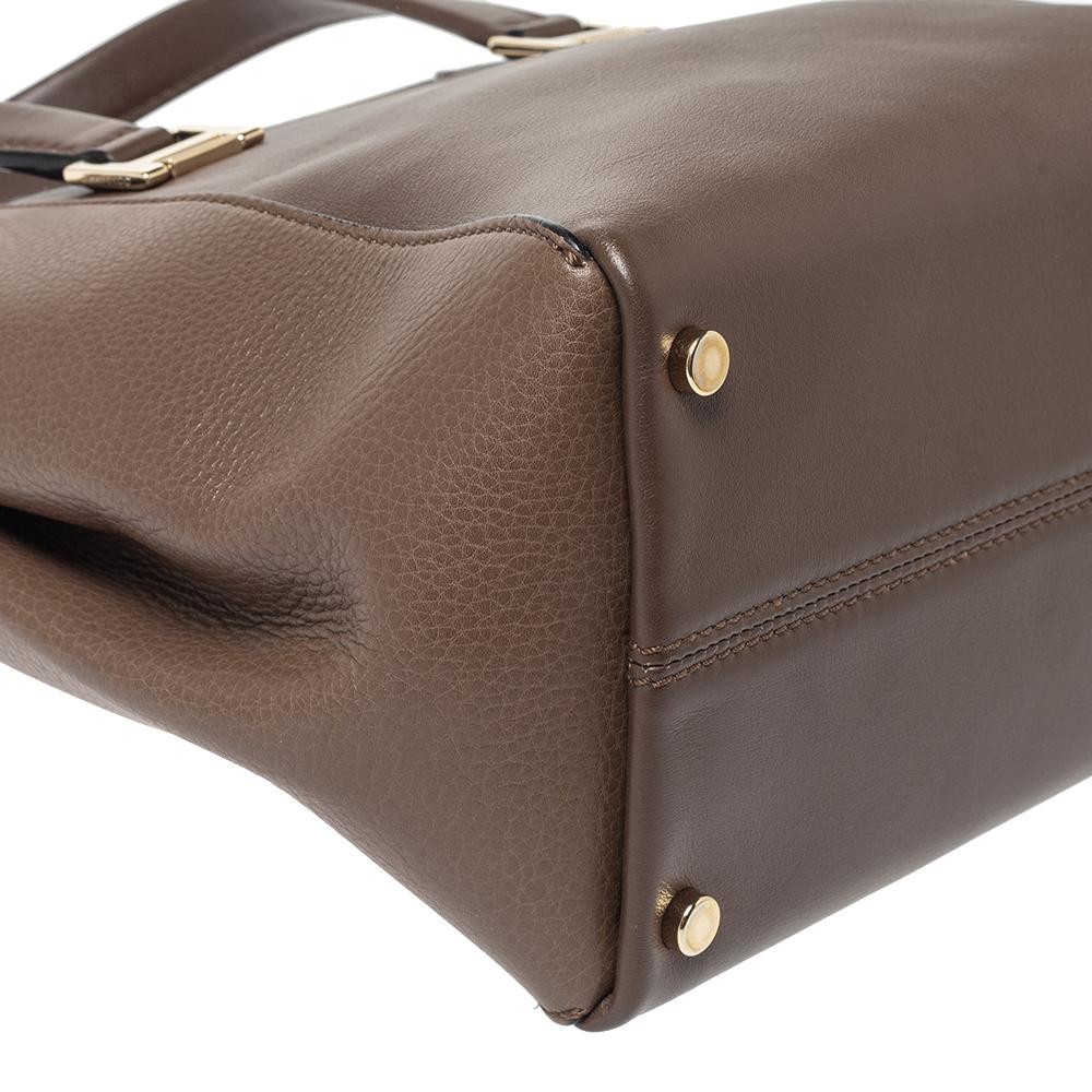 Jimmy Choo - Tote Alfie in pelle marrone 1