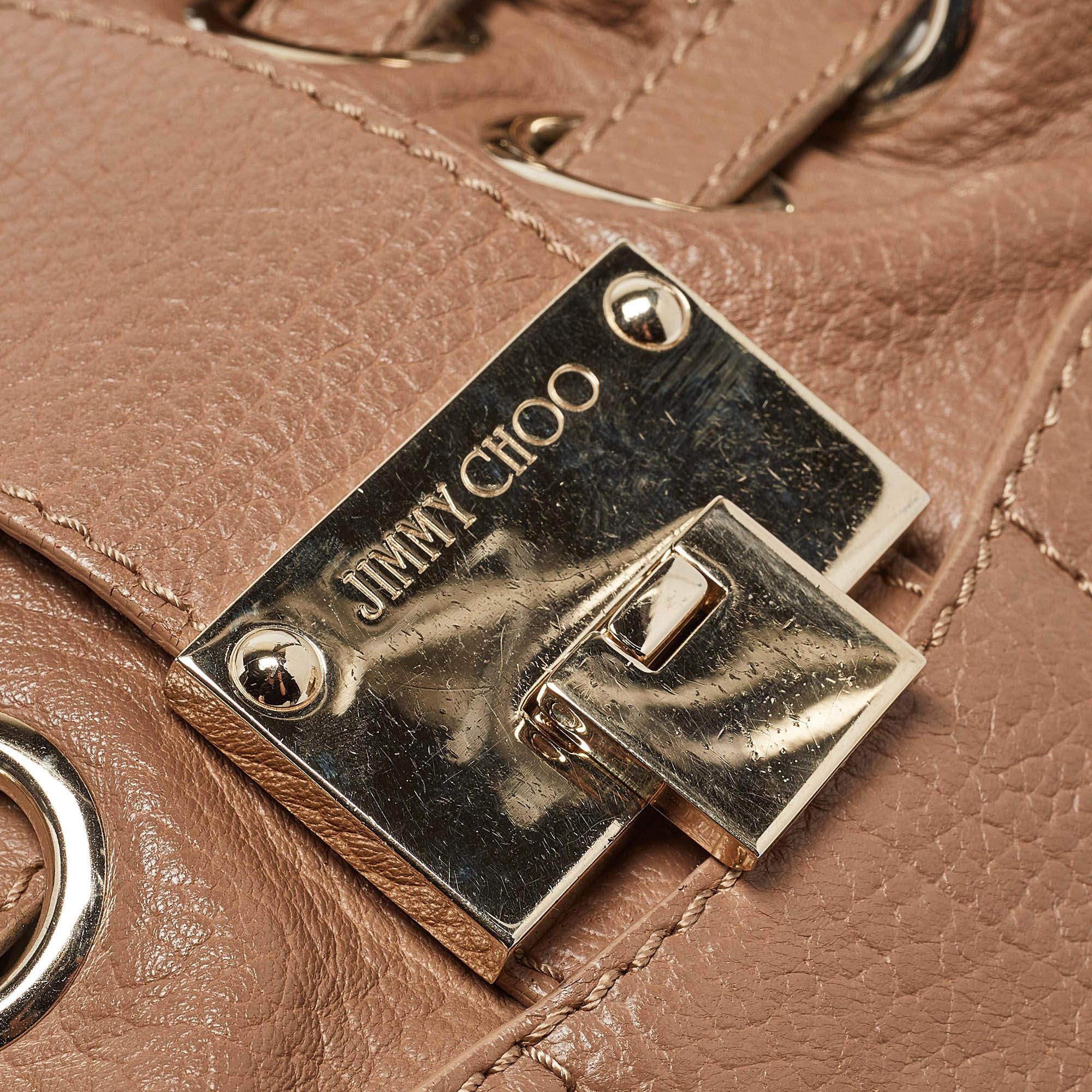 Jimmy Choo Brown Leather Ramona Shoulder Bag 4