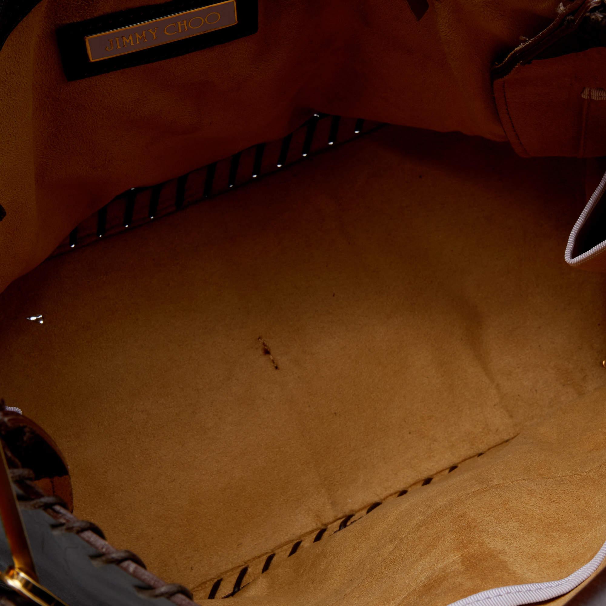 Jimmy Choo Brown Leather Tulita Shoulder Bag 3