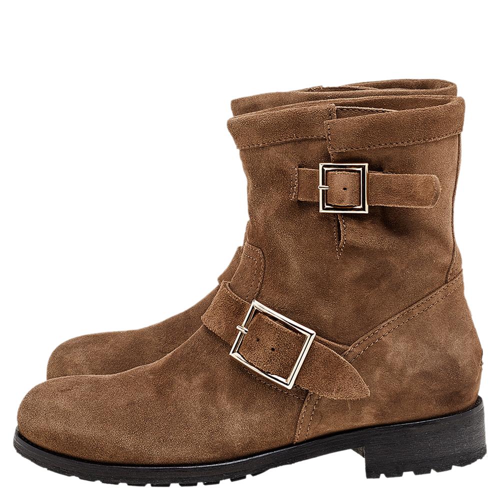 Jimmy Choo Brown Suede Youth Buckle 