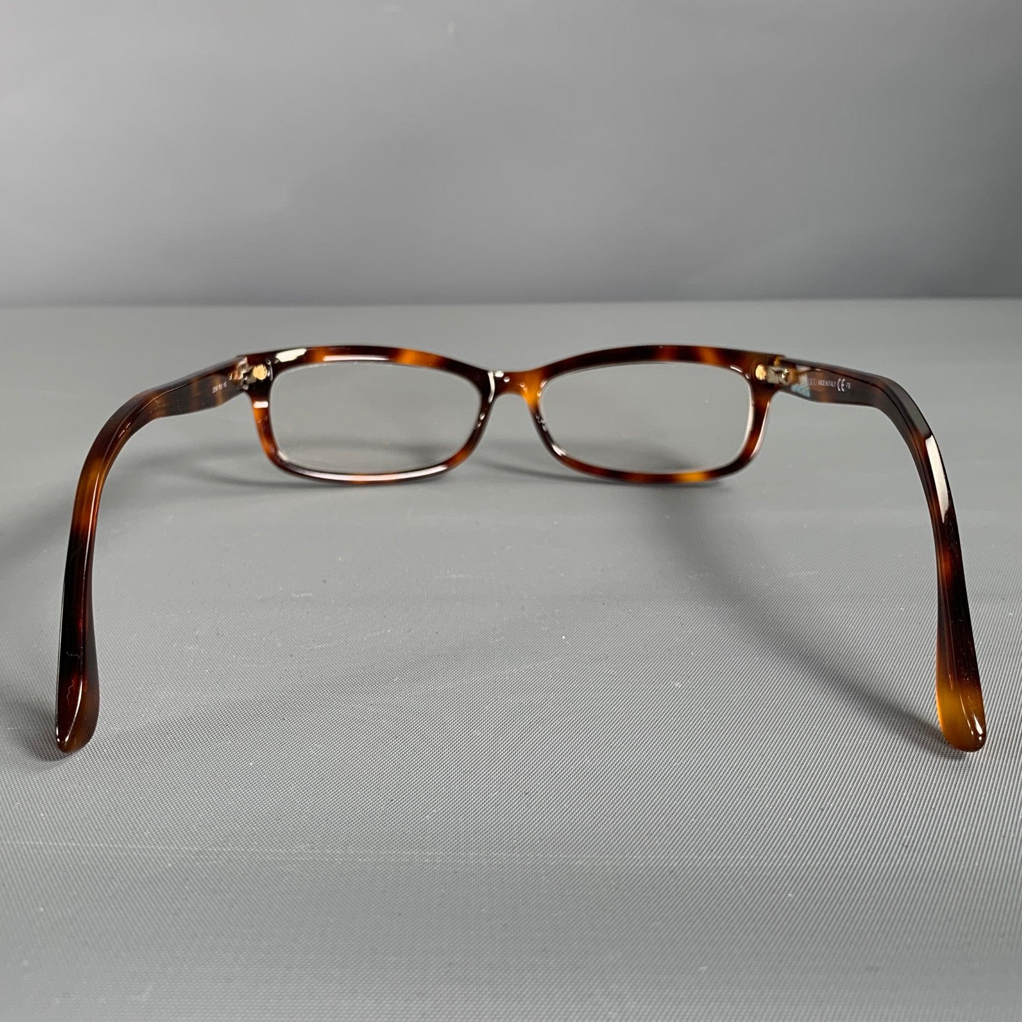 JIMMY CHOO Brown Tortoise Shell Acetate Frames In Excellent Condition In San Francisco, CA