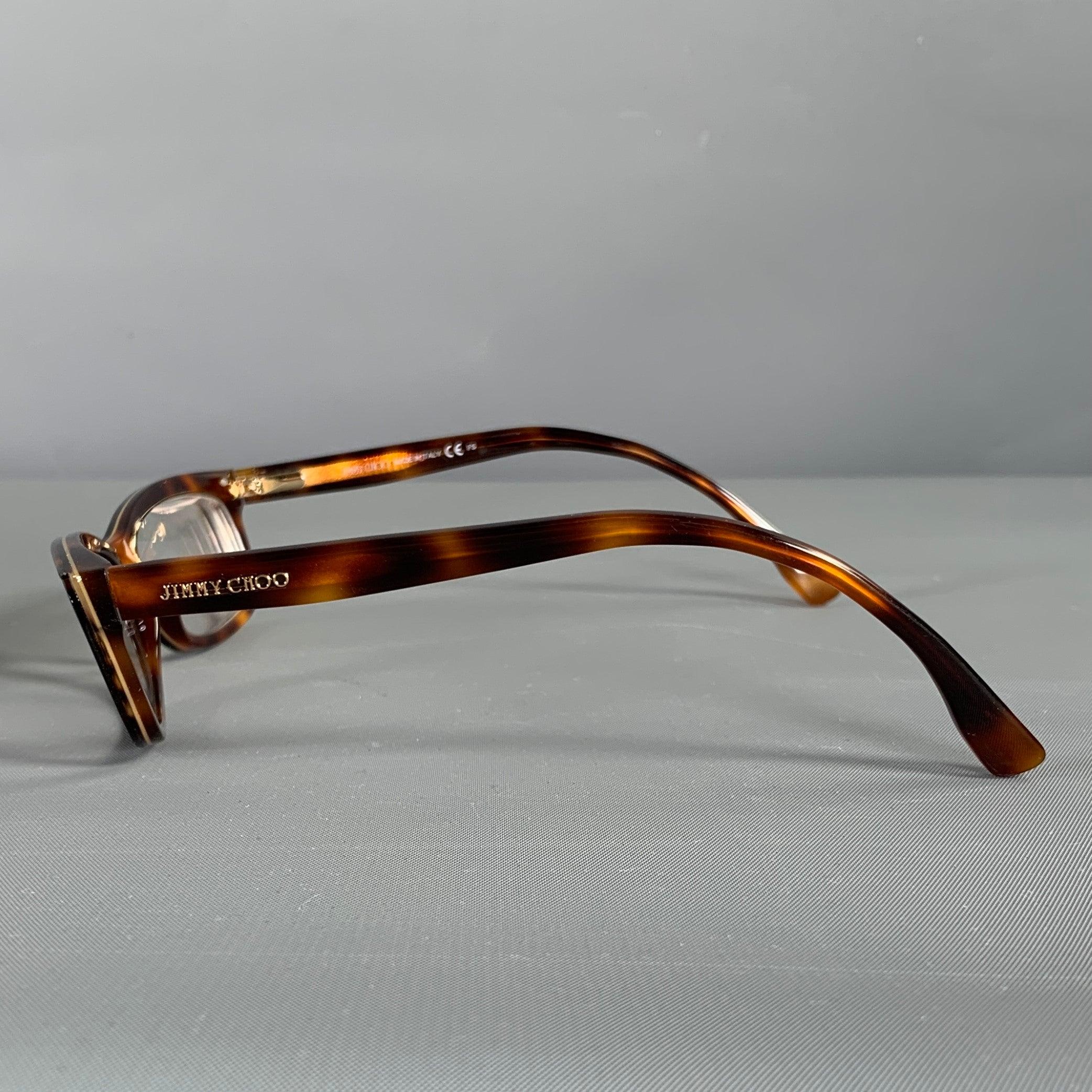 Men's JIMMY CHOO Brown Tortoise Shell Acetate Frames