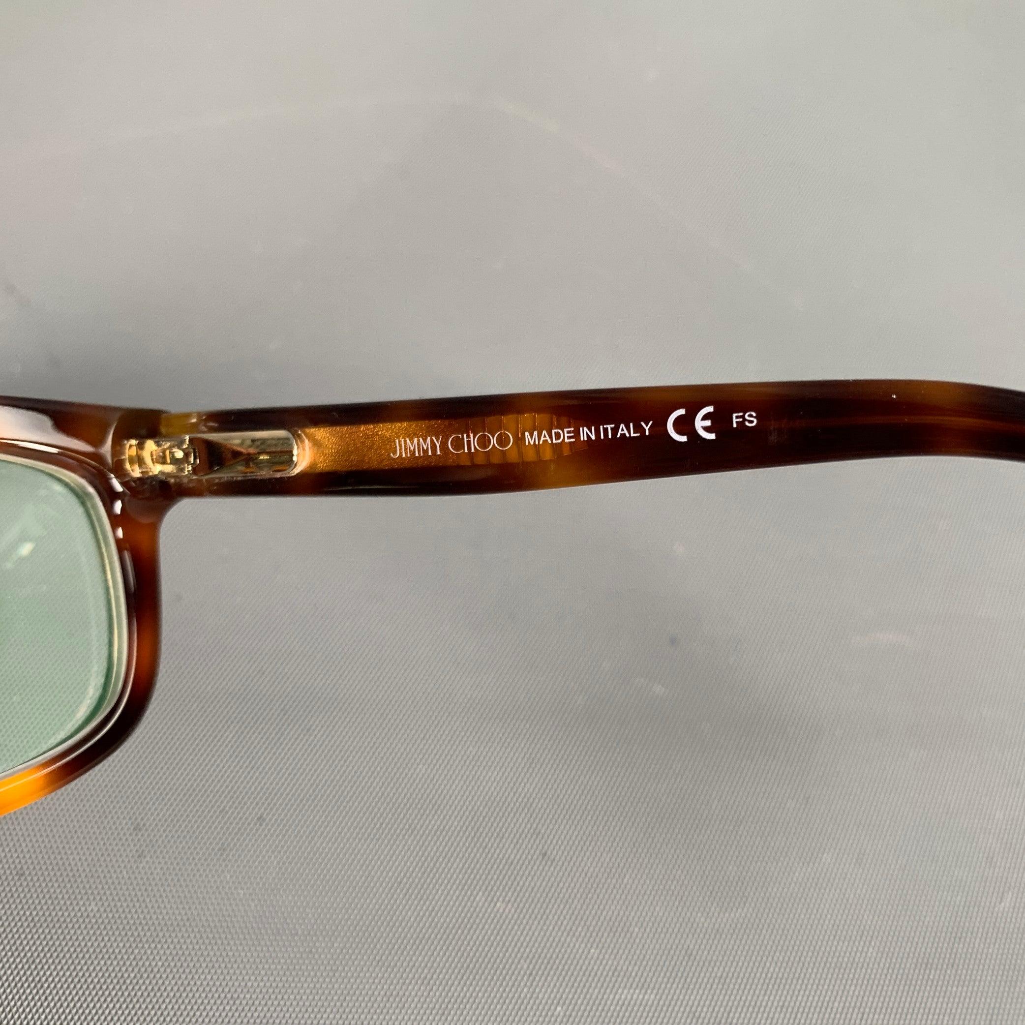 JIMMY CHOO Brown Tortoise Shell Acetate Frames 1