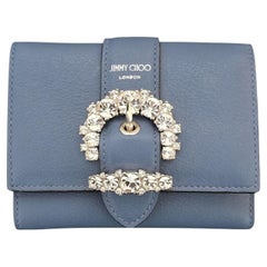 Portafoglio compatto Cheri in pelle di vitello Jimmy Choo