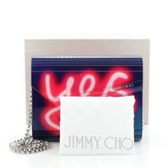 Jimmy Choo Candy Clutch Printed Acrylic Small