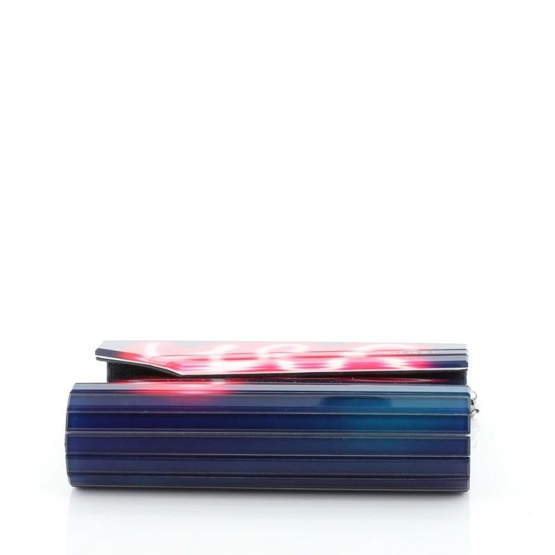 Women's or Men's Jimmy Choo Candy Clutch Printed Acrylic Small