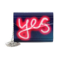 Jimmy Choo Candy Clutch Printed Acrylic Small