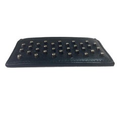 Jimmy Choo Card Holder In Black Studded Leather.