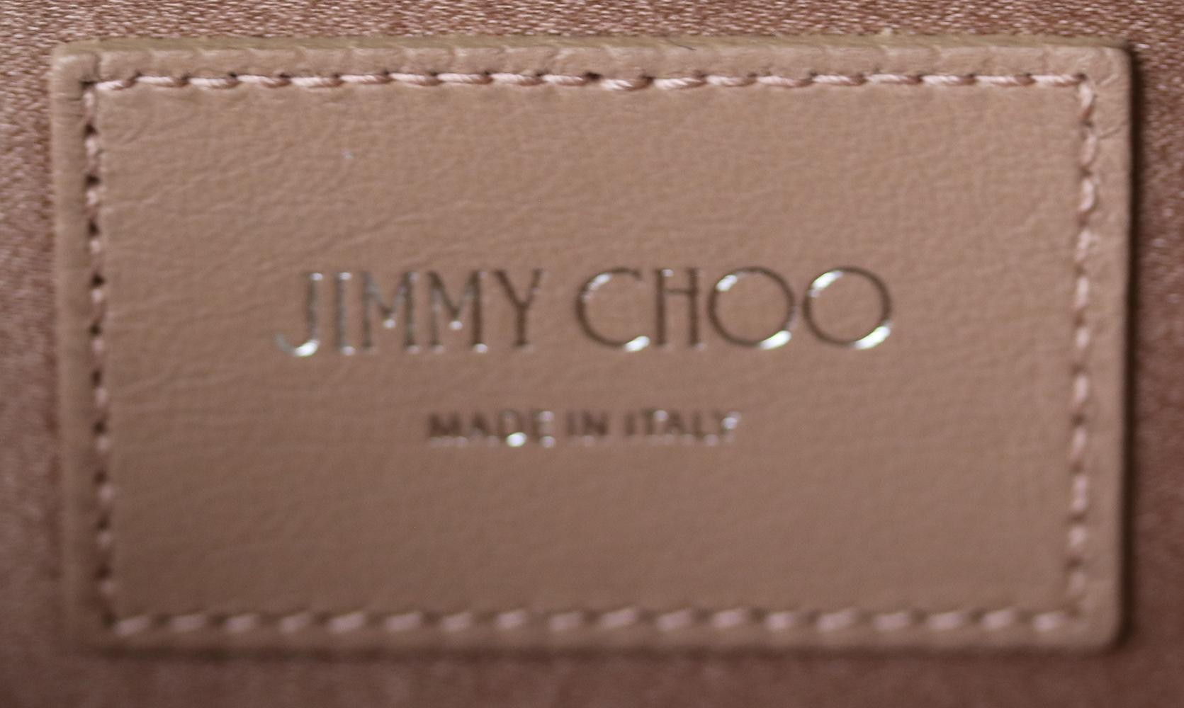 Jimmy Choo Celeste Ombré Glittered Leather Clutch 1