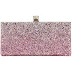 Jimmy Choo Celeste Ombré Glittered Leather Clutch