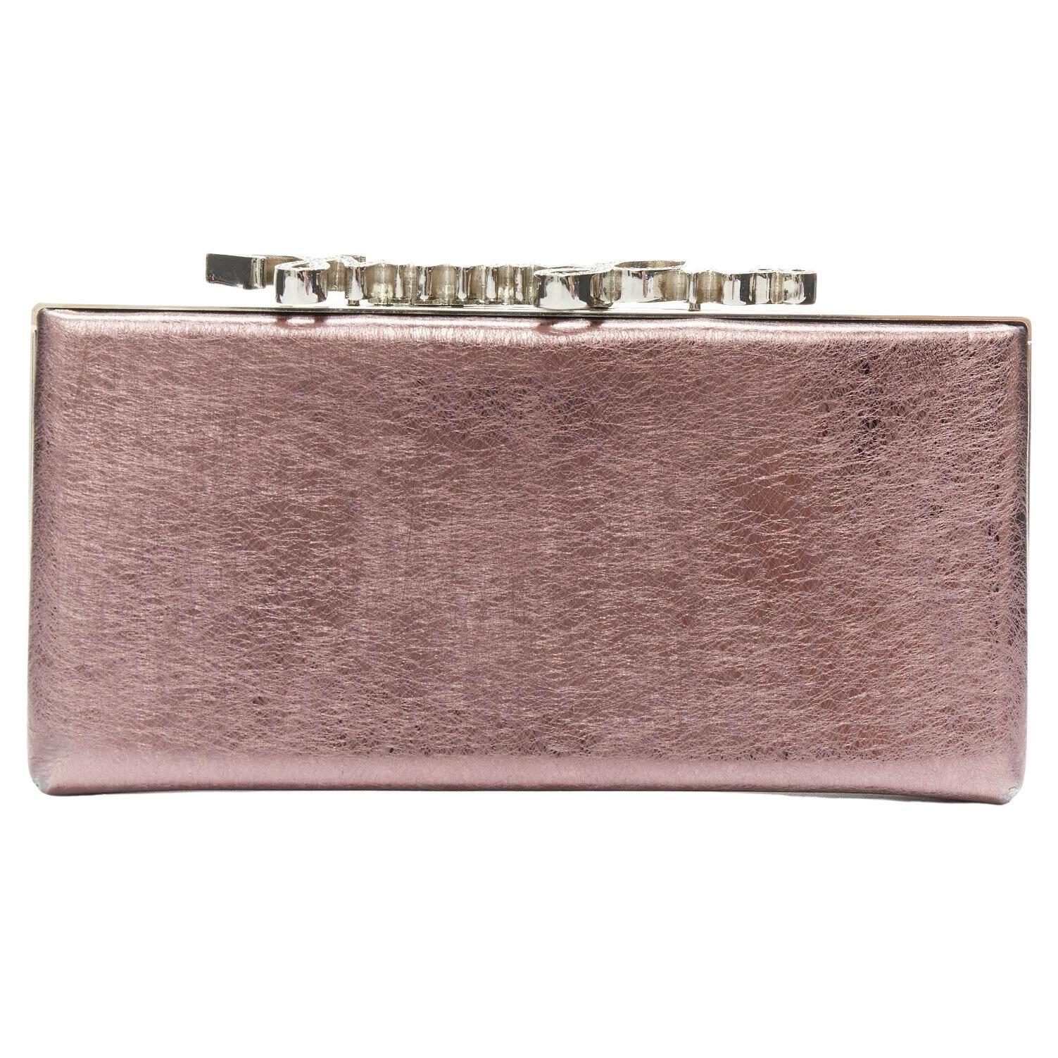 1970's Emilio Pucci Pink and Purple Velvet Box Bag with Goldtone Handle ...