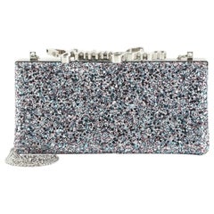 Jimmy Choo Celeste S Box Clutch Glitter Fabric